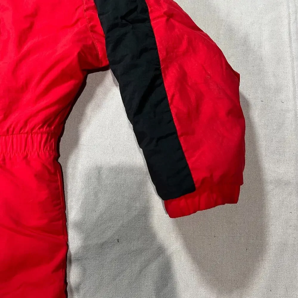 Vintage Ossi Skiwear One Piece Ski Suit Boys Sz XL Snow Suit Snowboard Retro